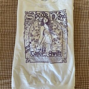 SPEAK NOW (TAYLOR'S VERSION) TRACKLIST WHITE CREWNECK